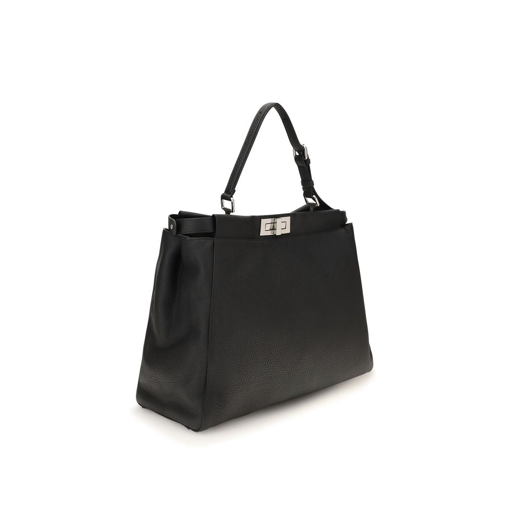 Fendi Black Calf Leather Bos Taurus Shoulder Men's Bag