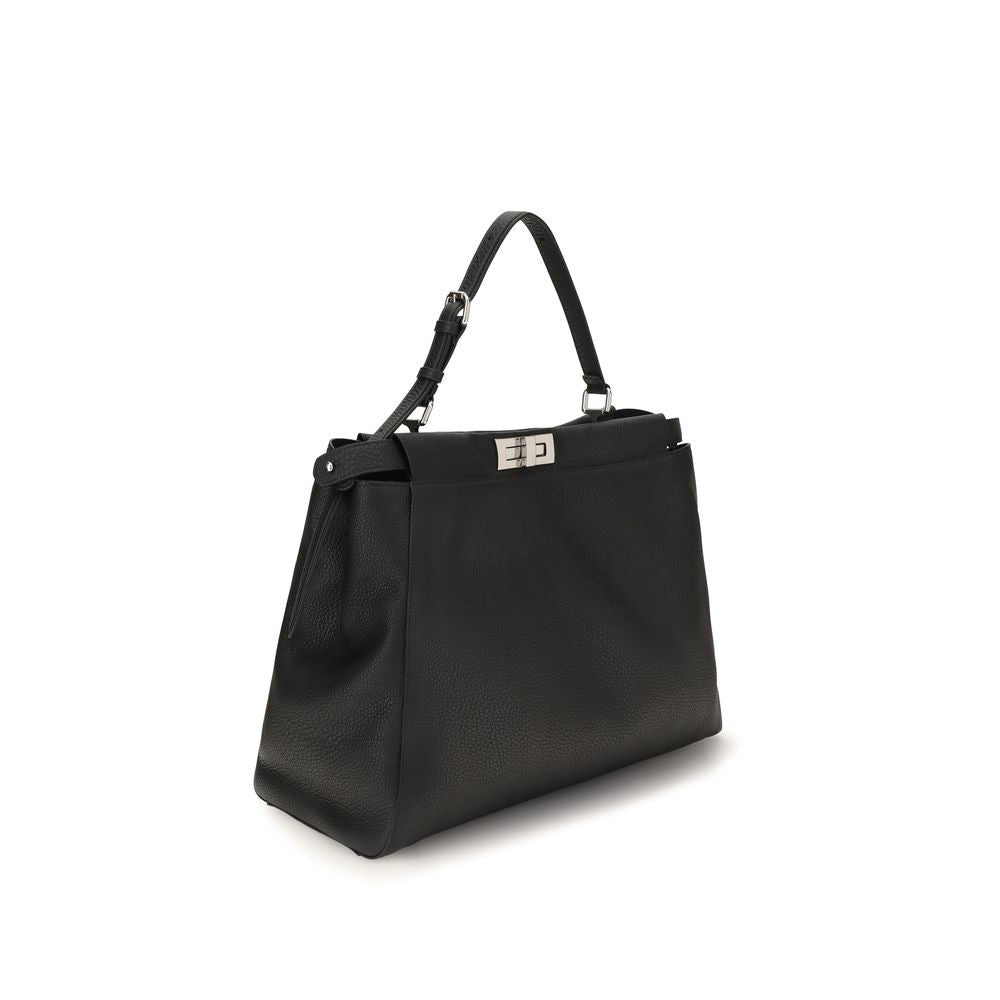 Fendi Black Calf Leather Bos Taurus Shoulder Men's Bag