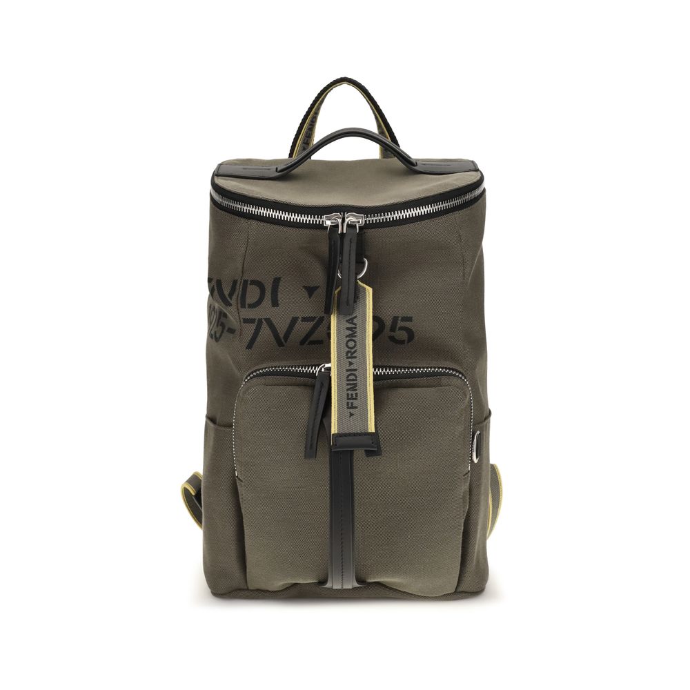 Fendi Bicolor Cotton Men's Backpack
