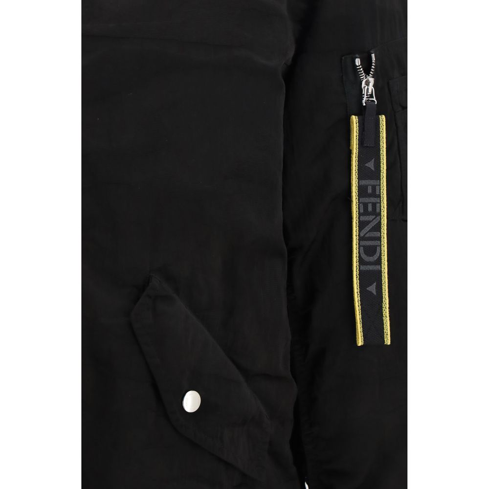 Fendi Black Polyamide Men's Bomber
