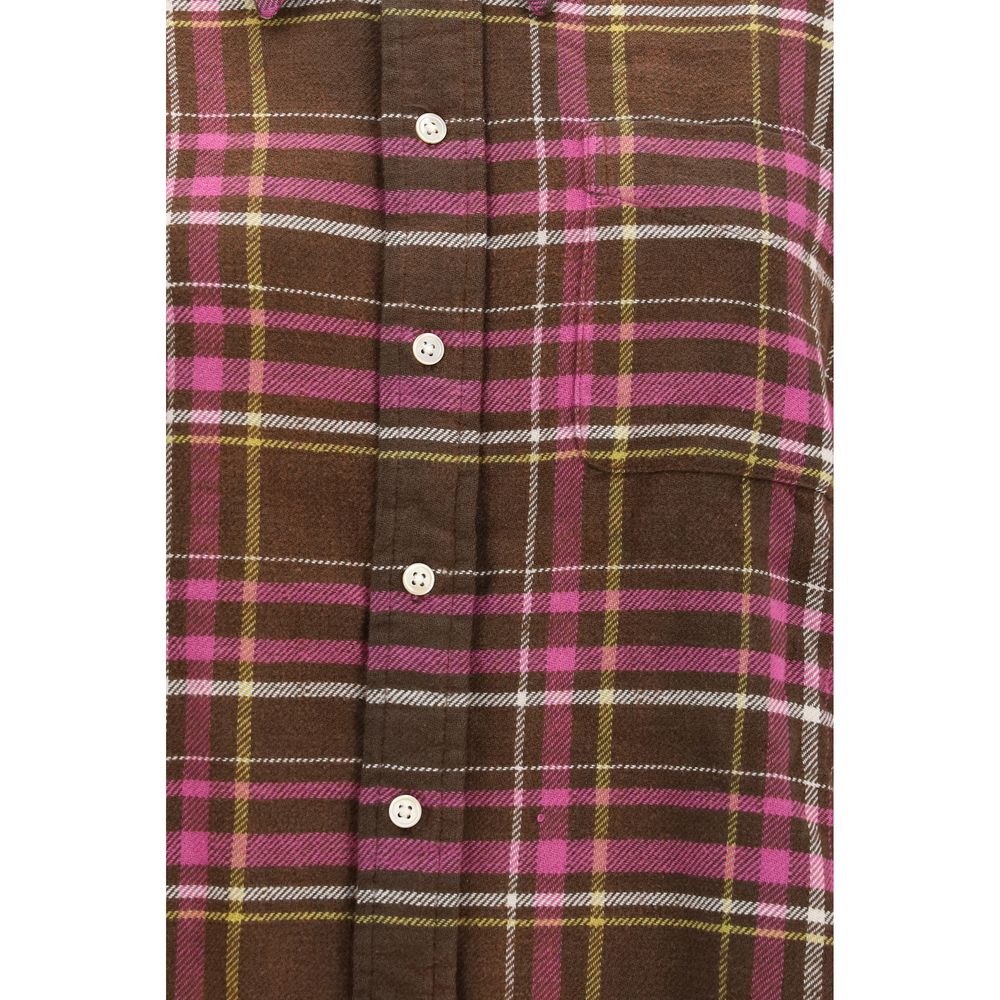 R13 Brown Cotton Pattern Women's Shirt