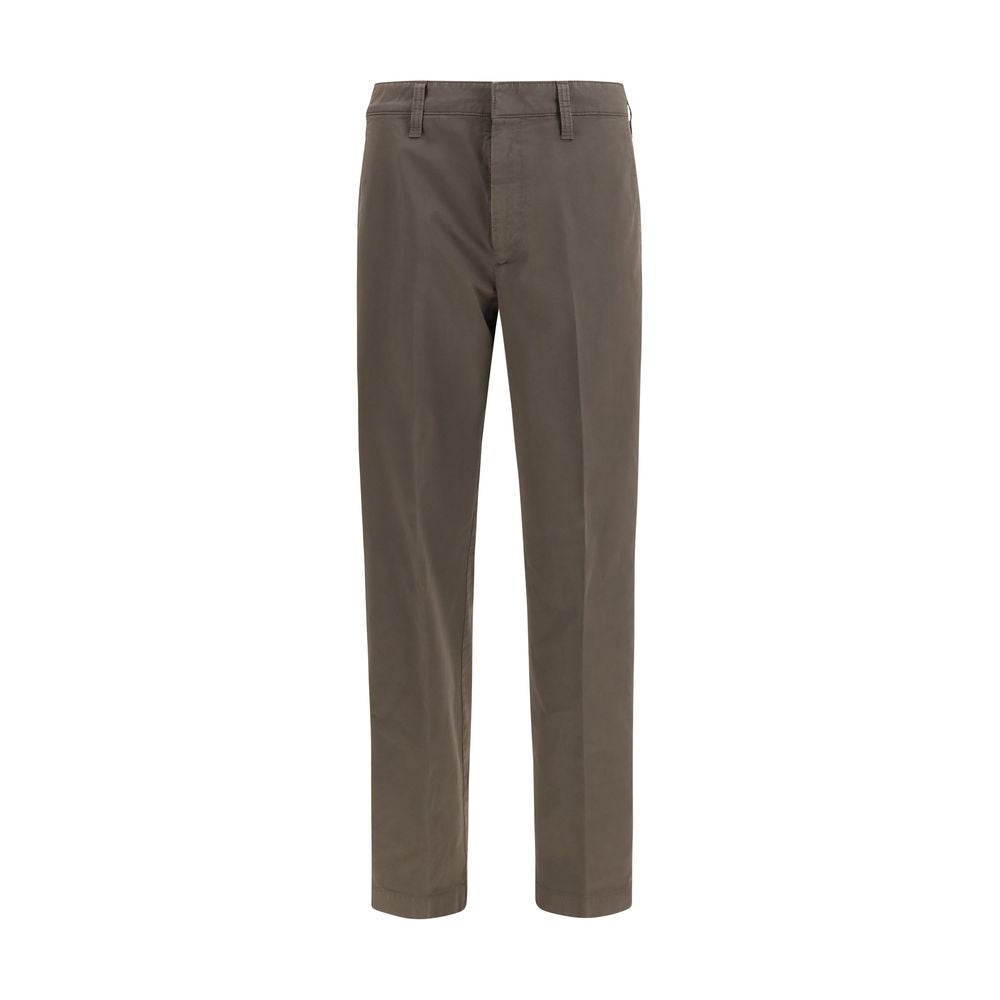 Prada Brown Cotton Cargo Men's Pants