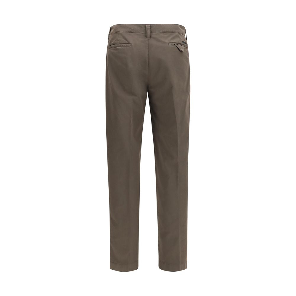 Prada Brown Cotton Cargo Men's Pants