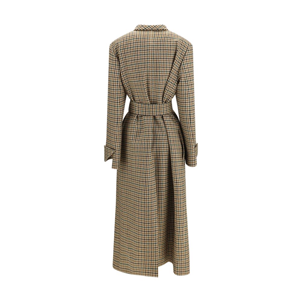 SA SU PHI Beige Wool Oves Aries Women's Coat