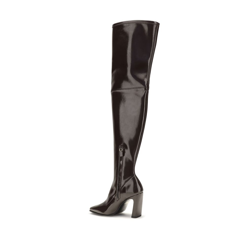 Stuart Weitzman Brown Rayon Over The Women's Knee