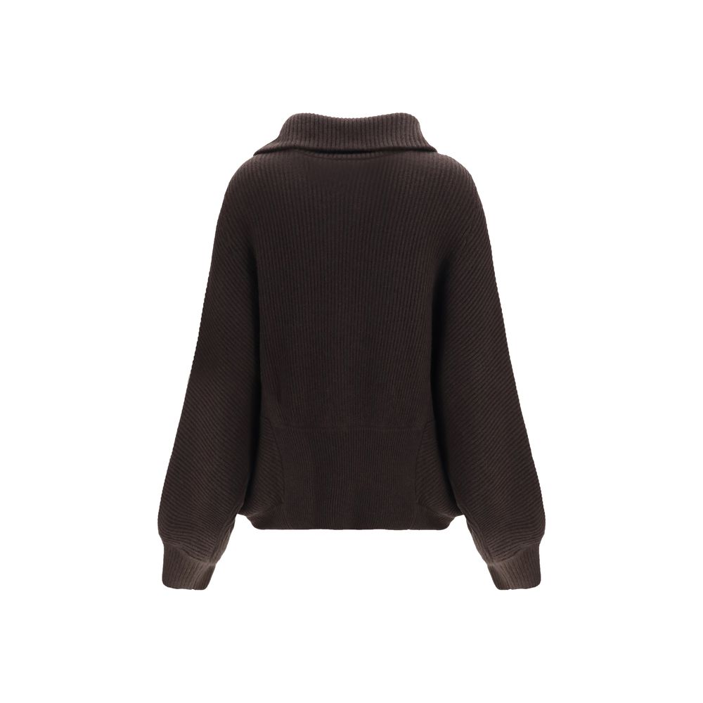 Brunello Cucinelli Brown Cashmere Women's Cardigan