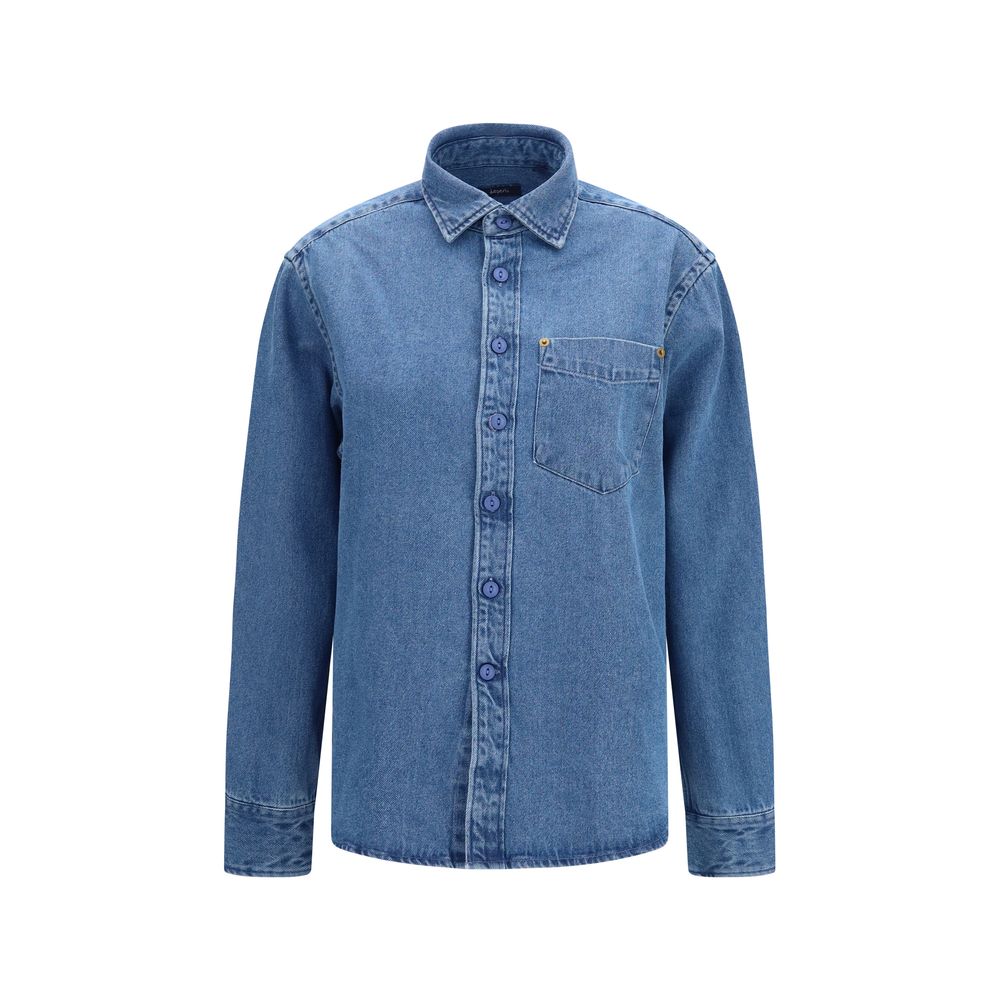 Deperlu Blue Denim Men's Shirt