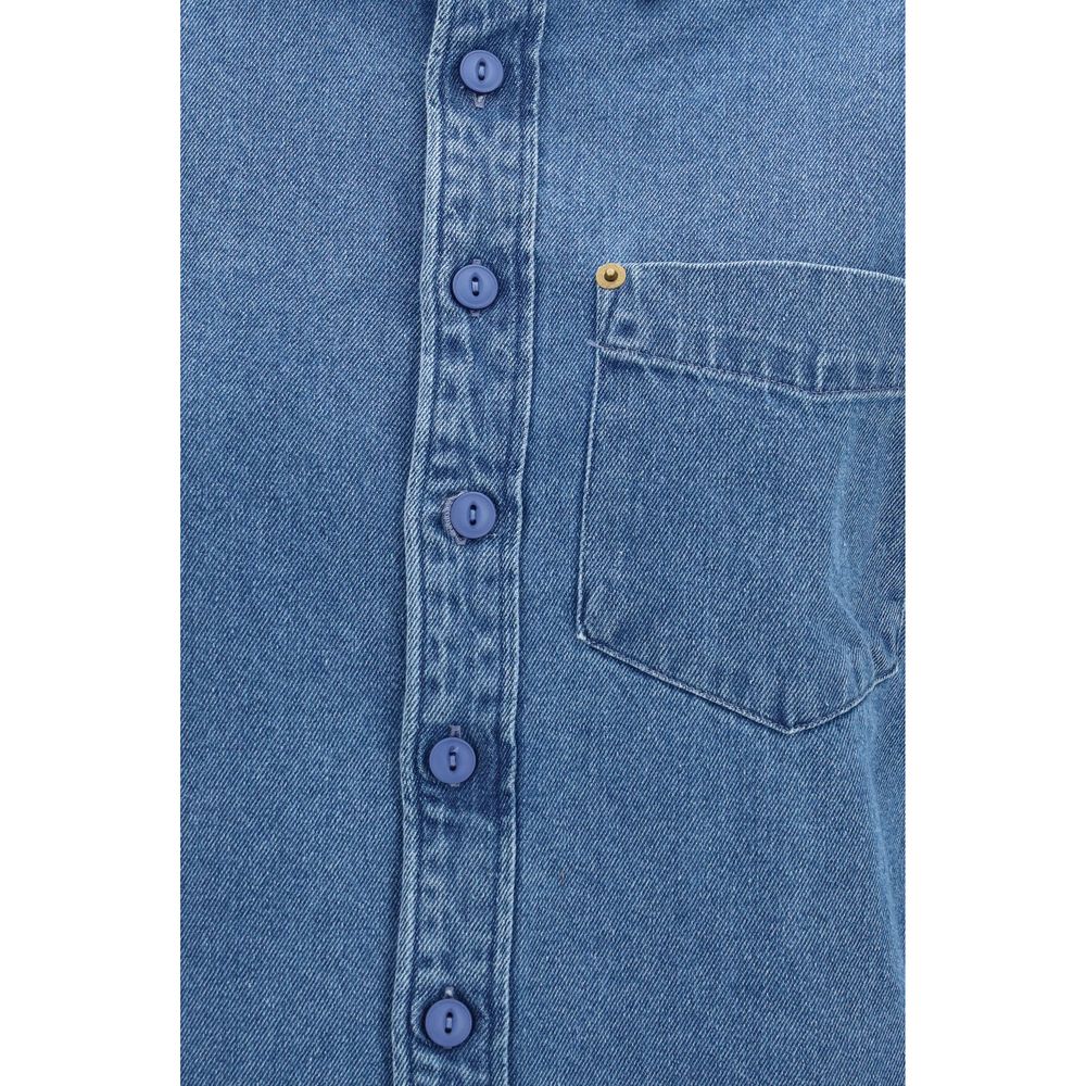 Deperlu Blue Denim Men's Shirt