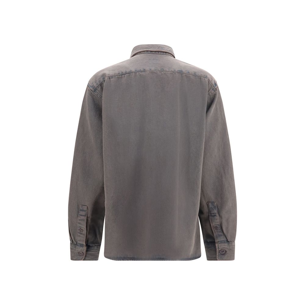 Deperlu Gray Denim Men's Shirt