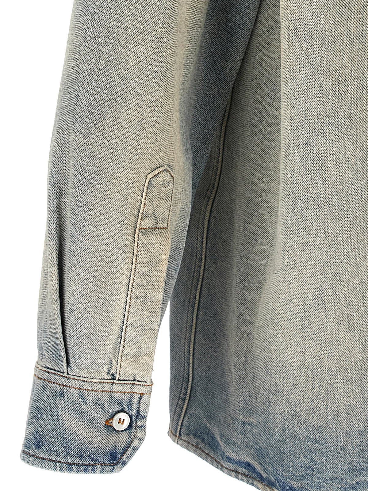MM6 Maison Margiela Blue Cotton Men's Blouse