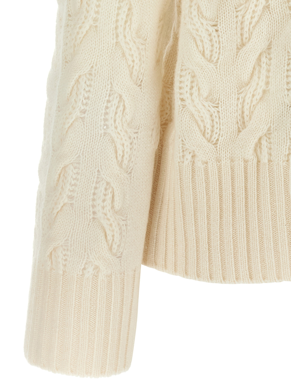 Max Mara White Wool Women's Cardigan