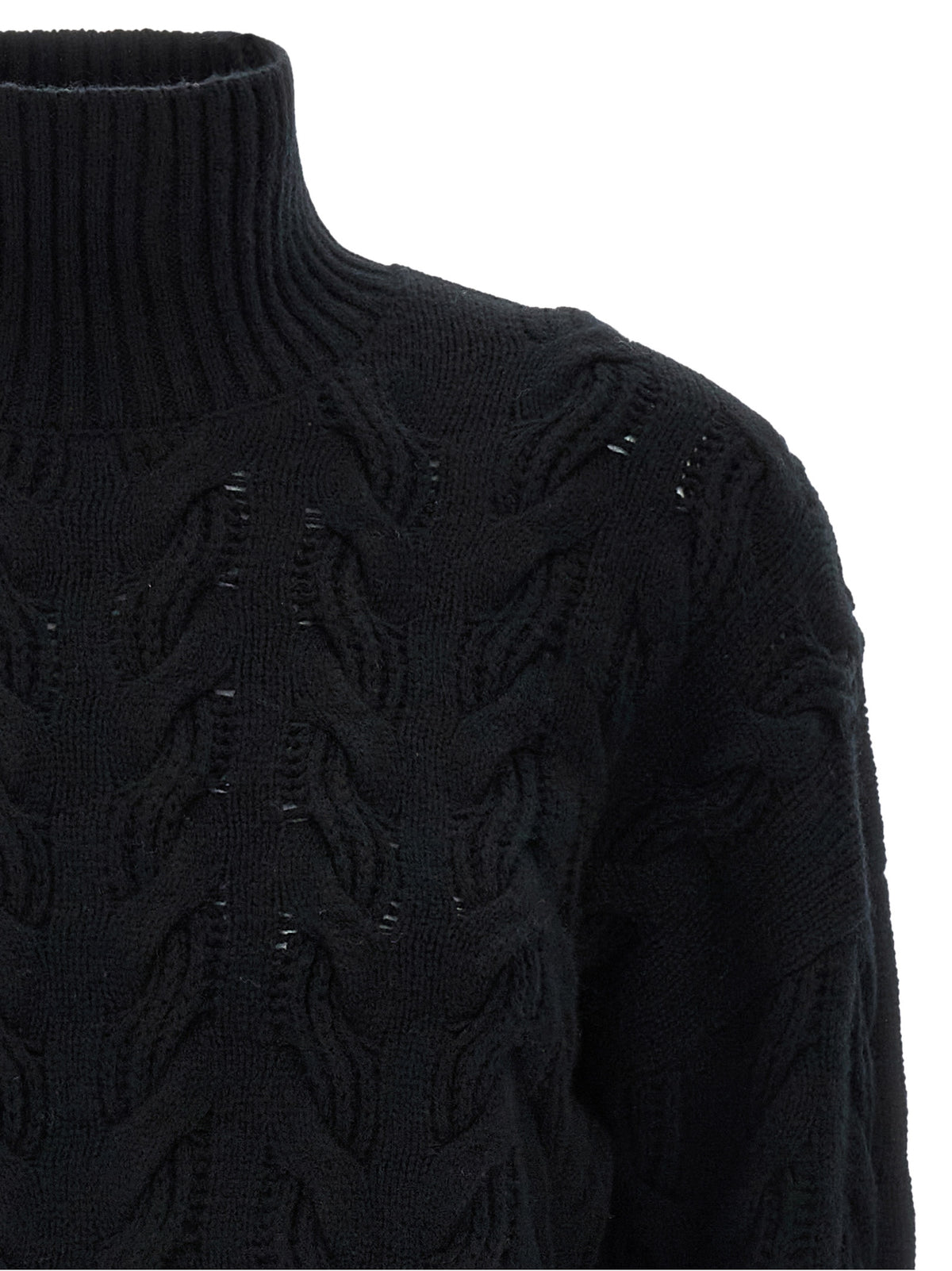 Max Mara Black Wool Women's Cardigan