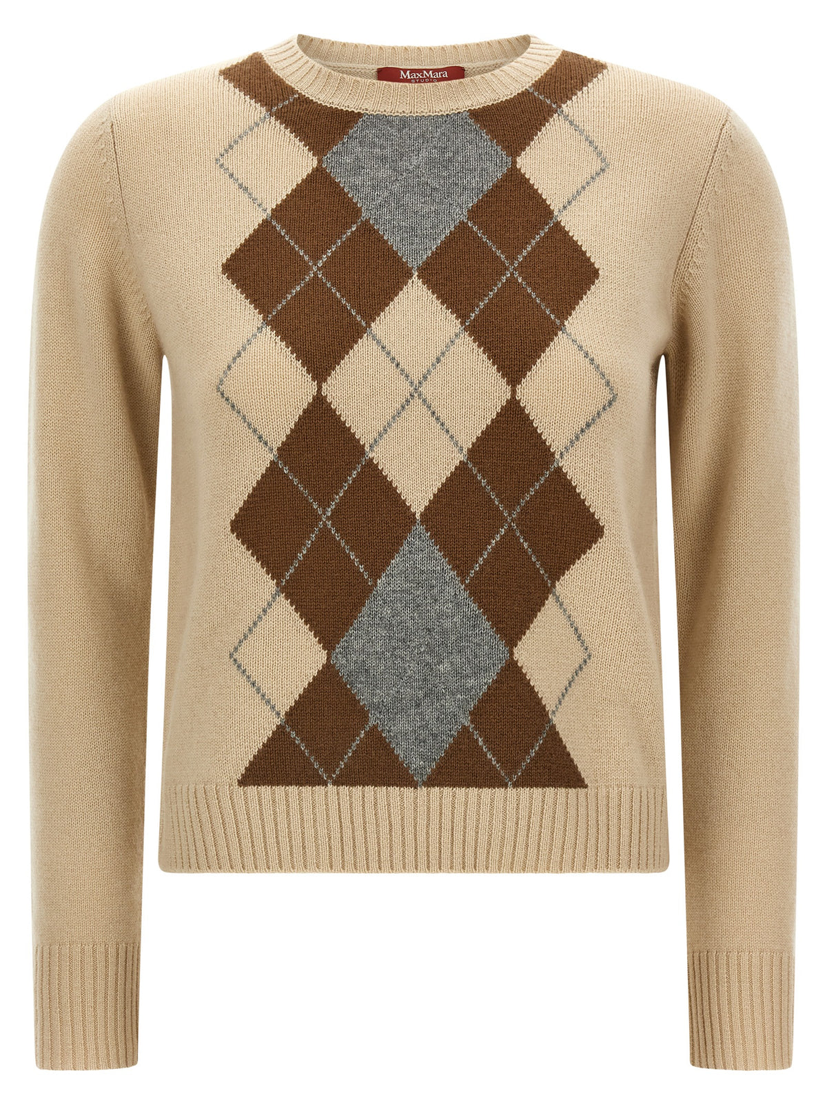 Max Mara Beige Wool Women's Cardigan