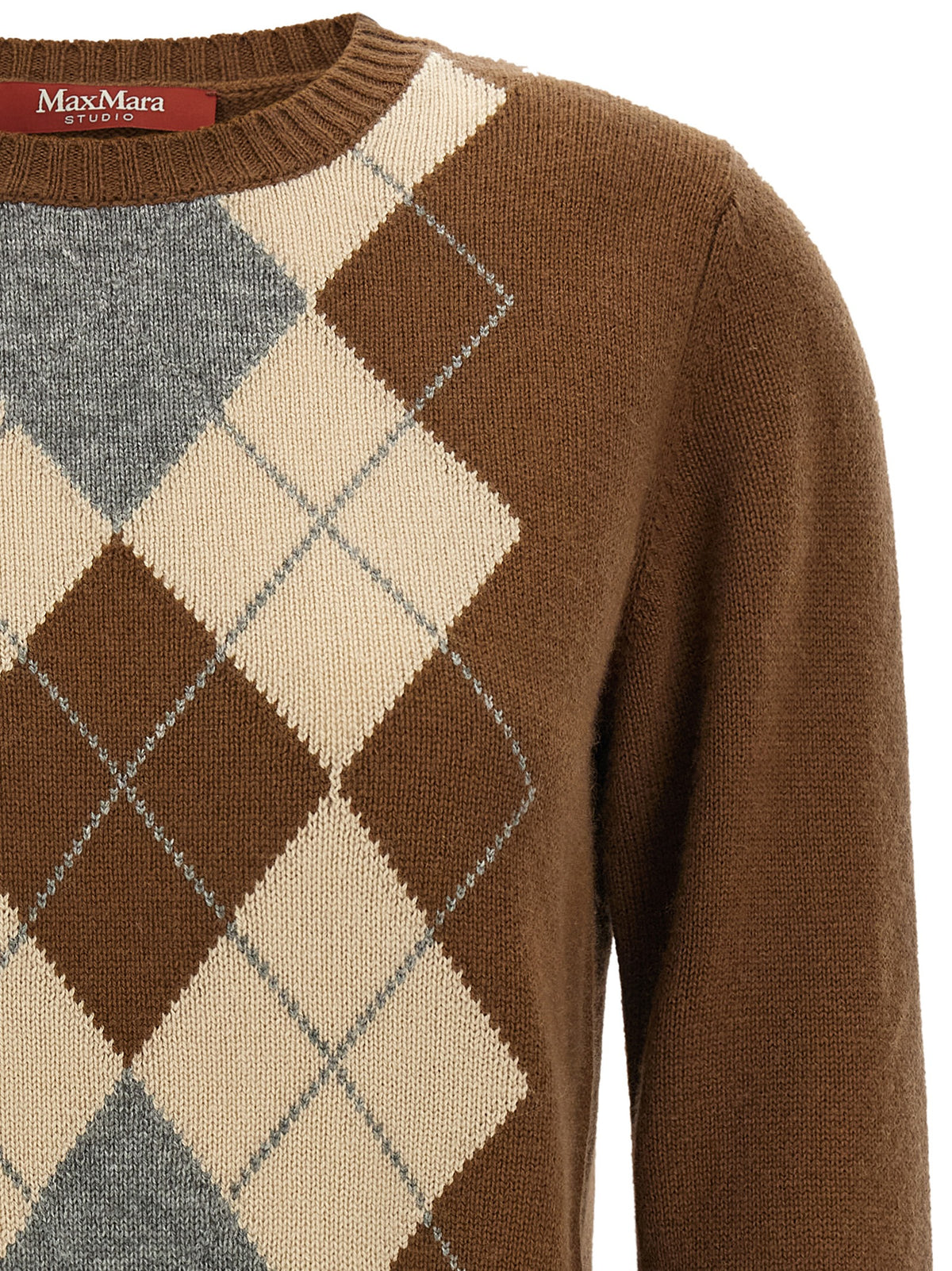Max Mara Brown Wool Women's Cardigan
