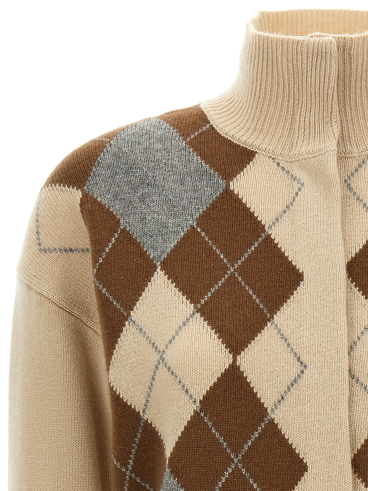 Max Mara Beige Wool Women's Cardigan