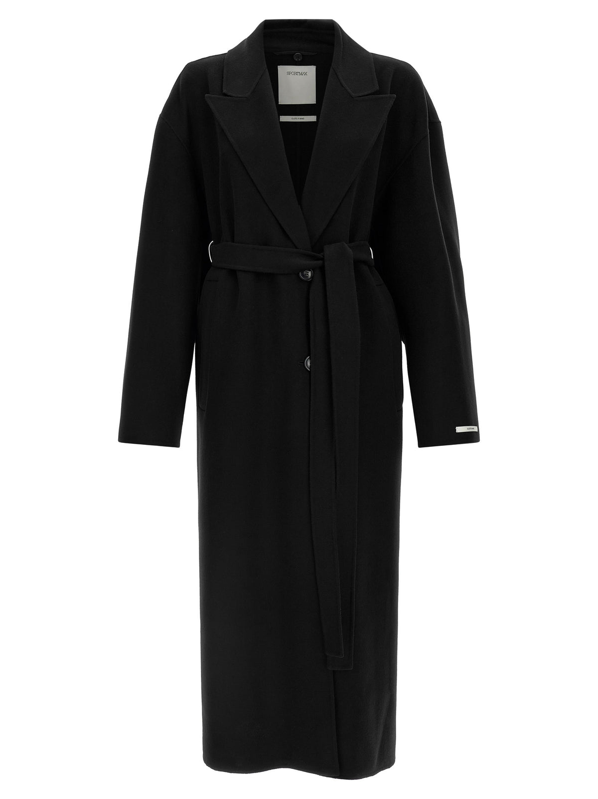 Sportmax Black Wool Women's Coat