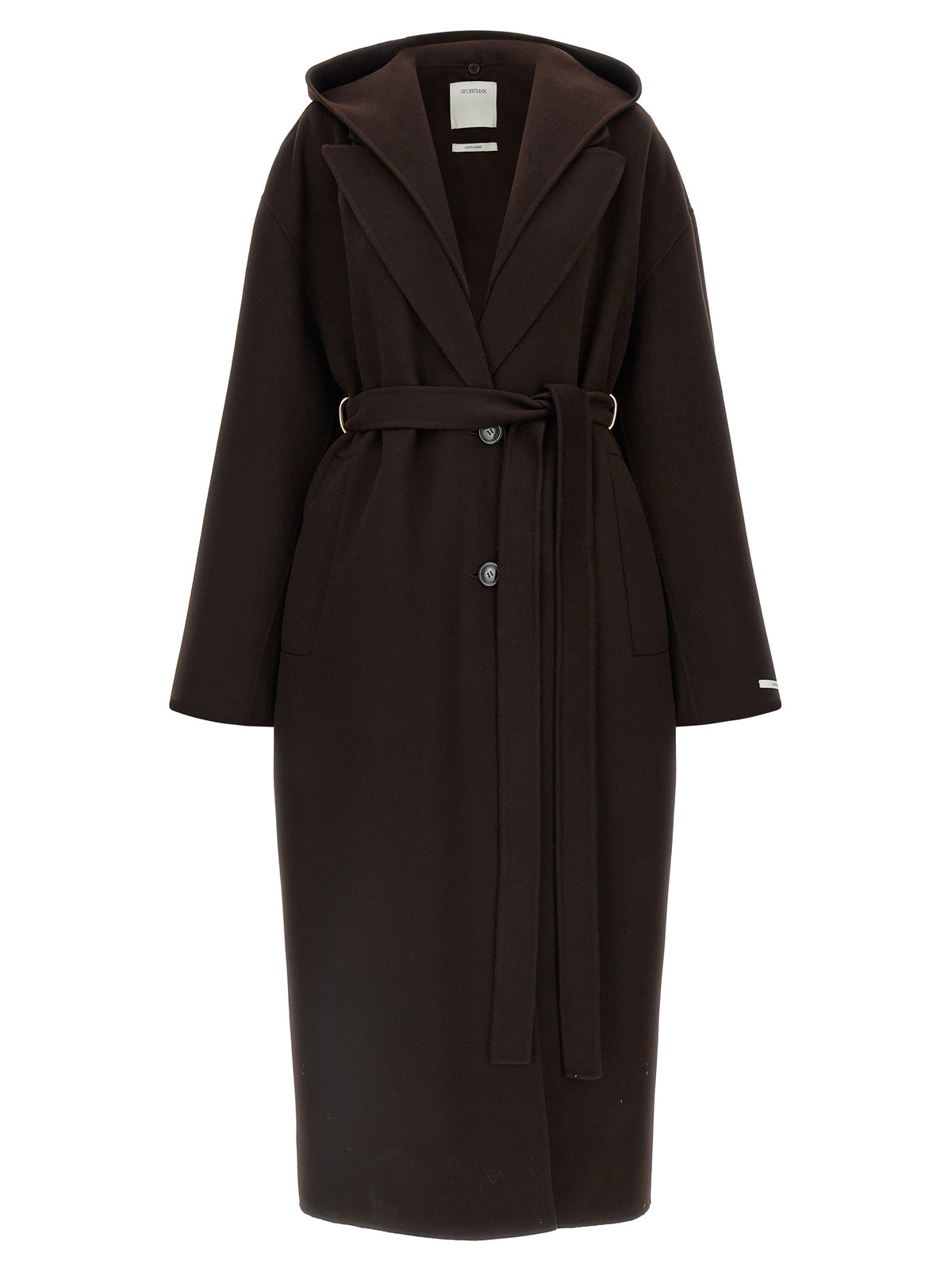 Sportmax Brown Wool Women's Coat
