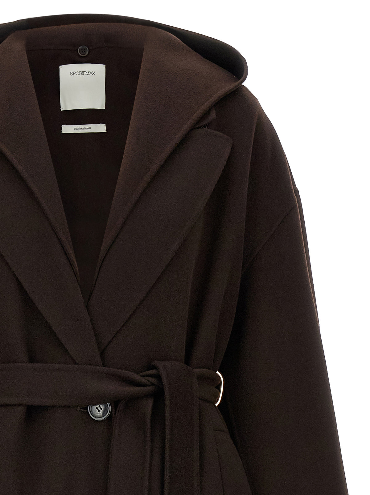 Sportmax Brown Wool Women's Coat