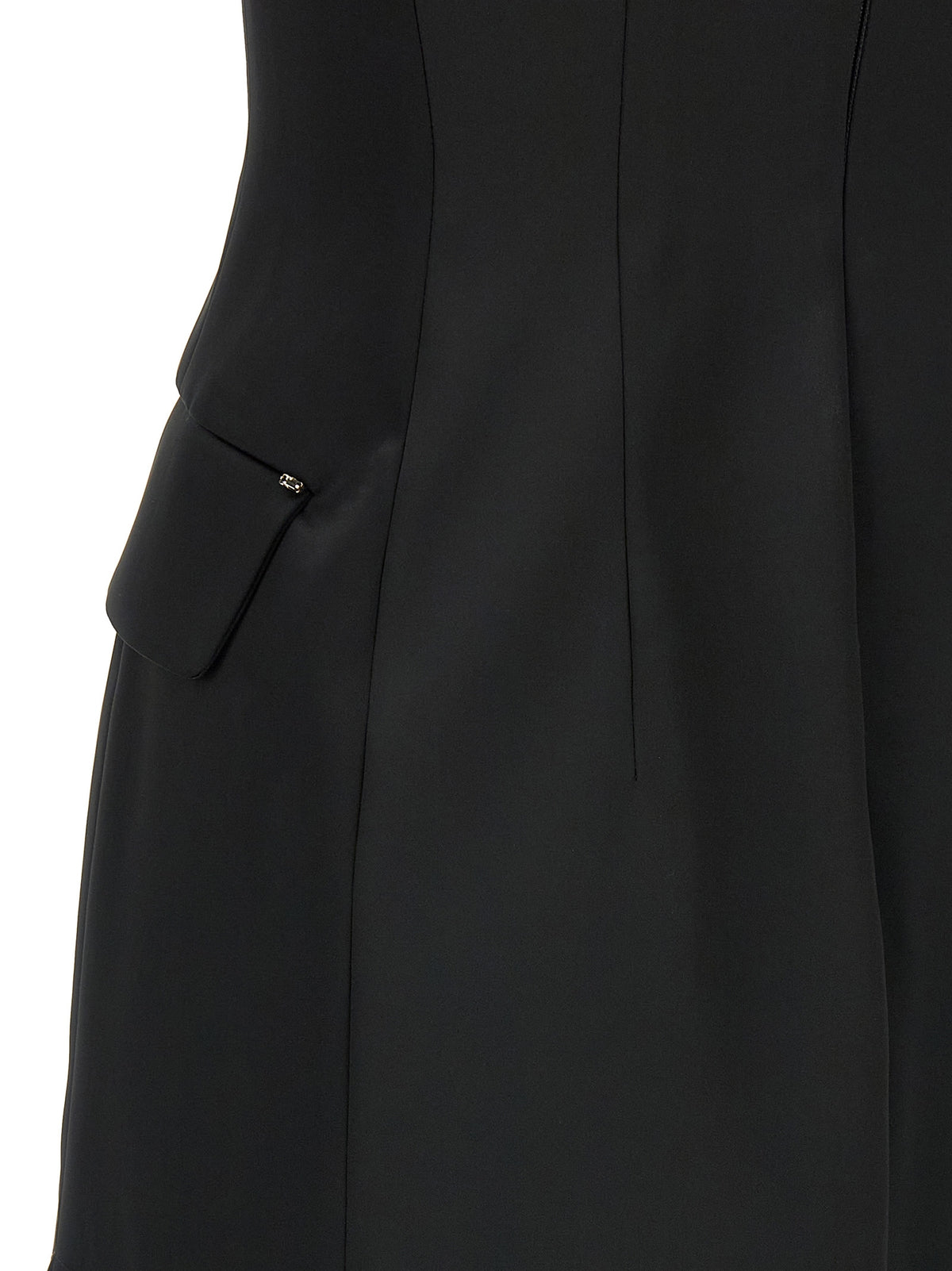 Sportmax Black Acetate Midi Women's Dress