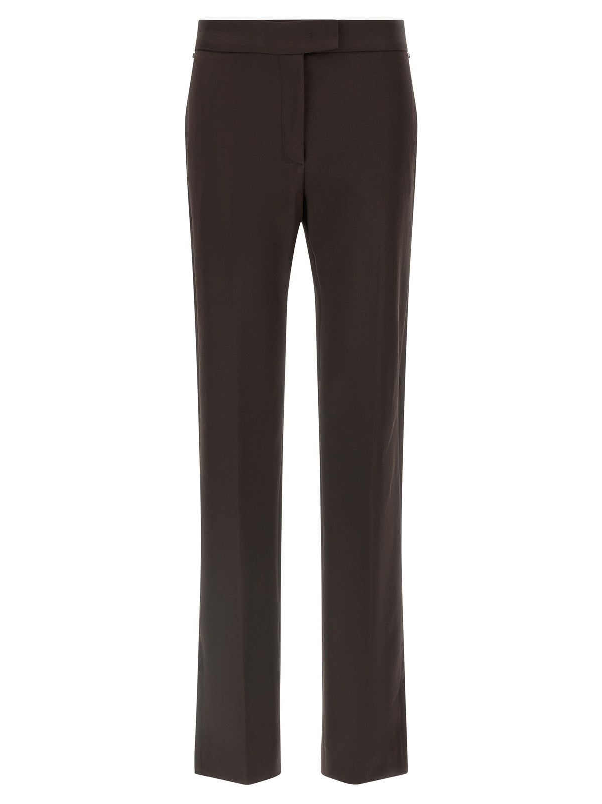 Sportmax Brown Virgin Wool Dress Women's Pants