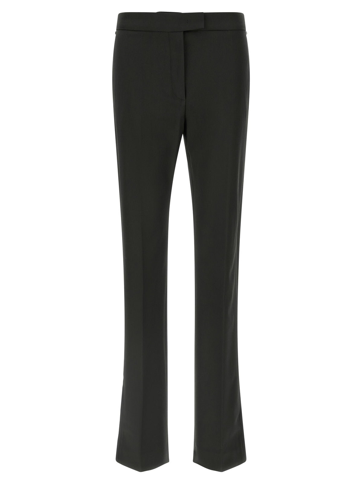 Sportmax Black Virgin Wool Flared Women's Pants