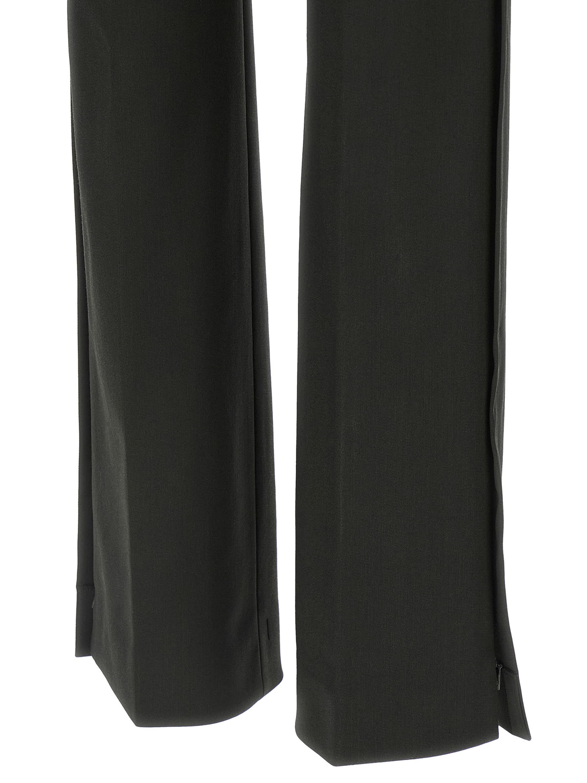 Sportmax Black Virgin Wool Flared Women's Pants
