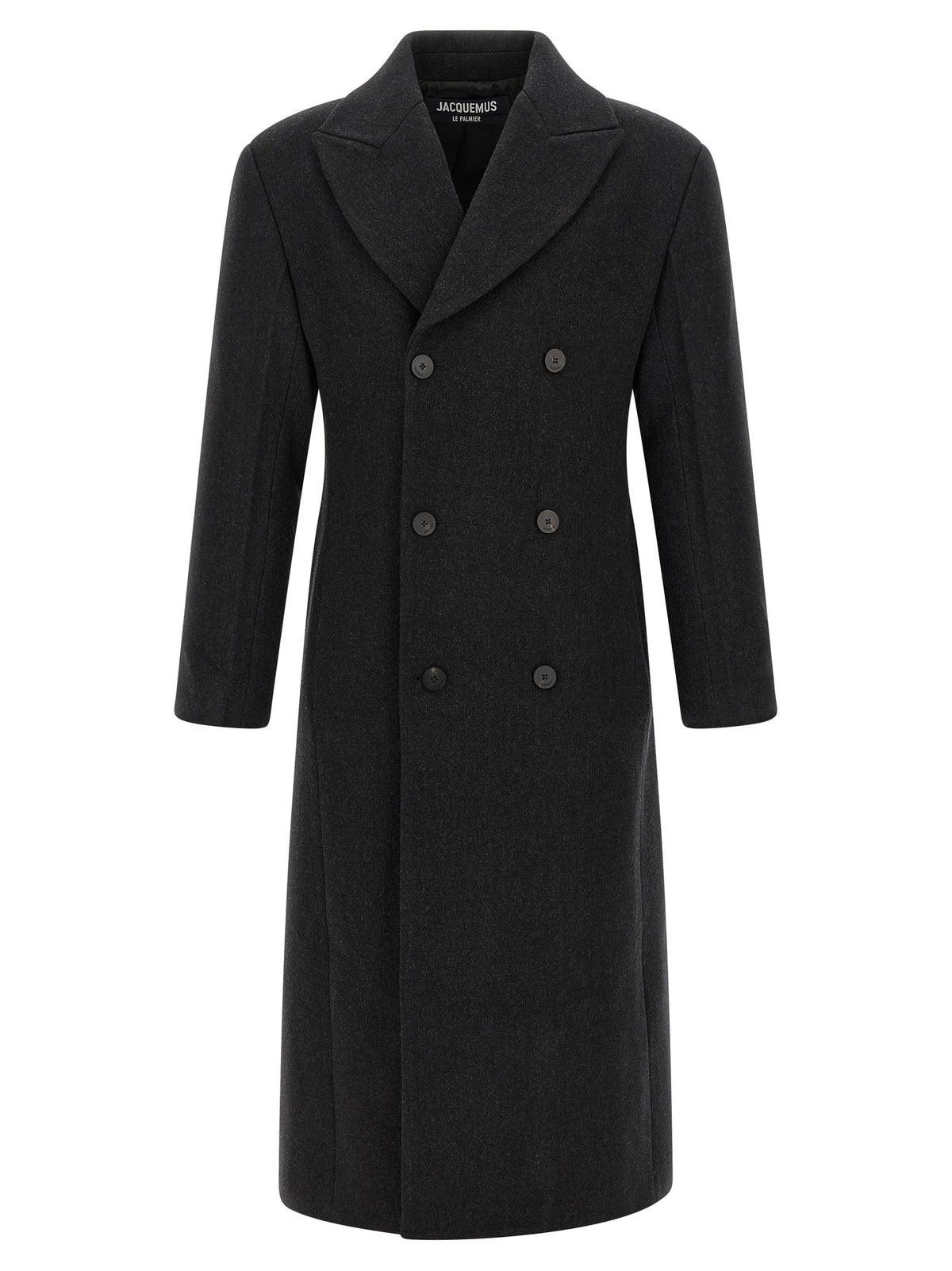 Jacquemus Gray Virgin Wool Men's Coat