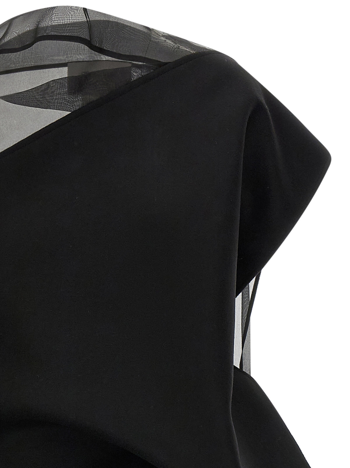Sportmax Black Wool Short Women's Dress