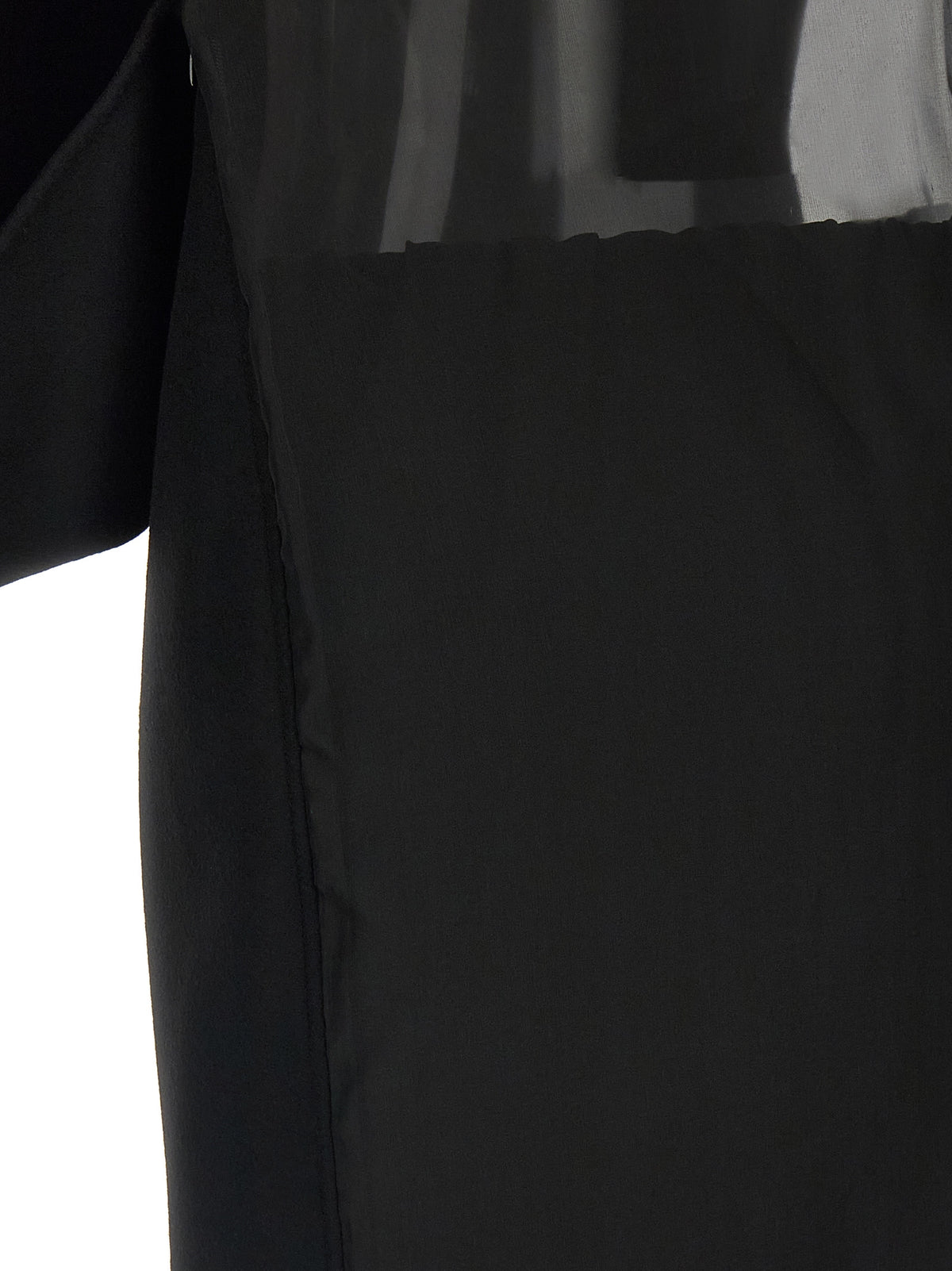 Sportmax Black Wool Short Women's Dress