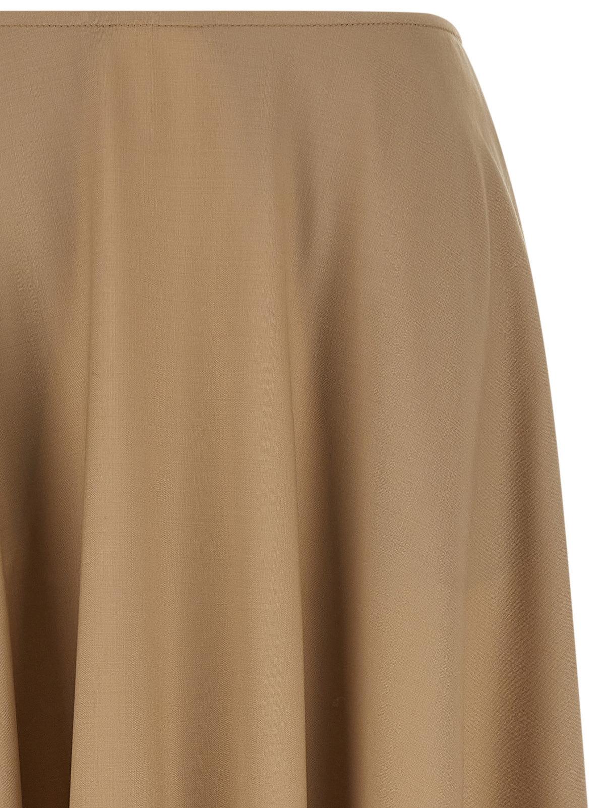 Moschino Beige Virgin Wool Midi Women's Skirt