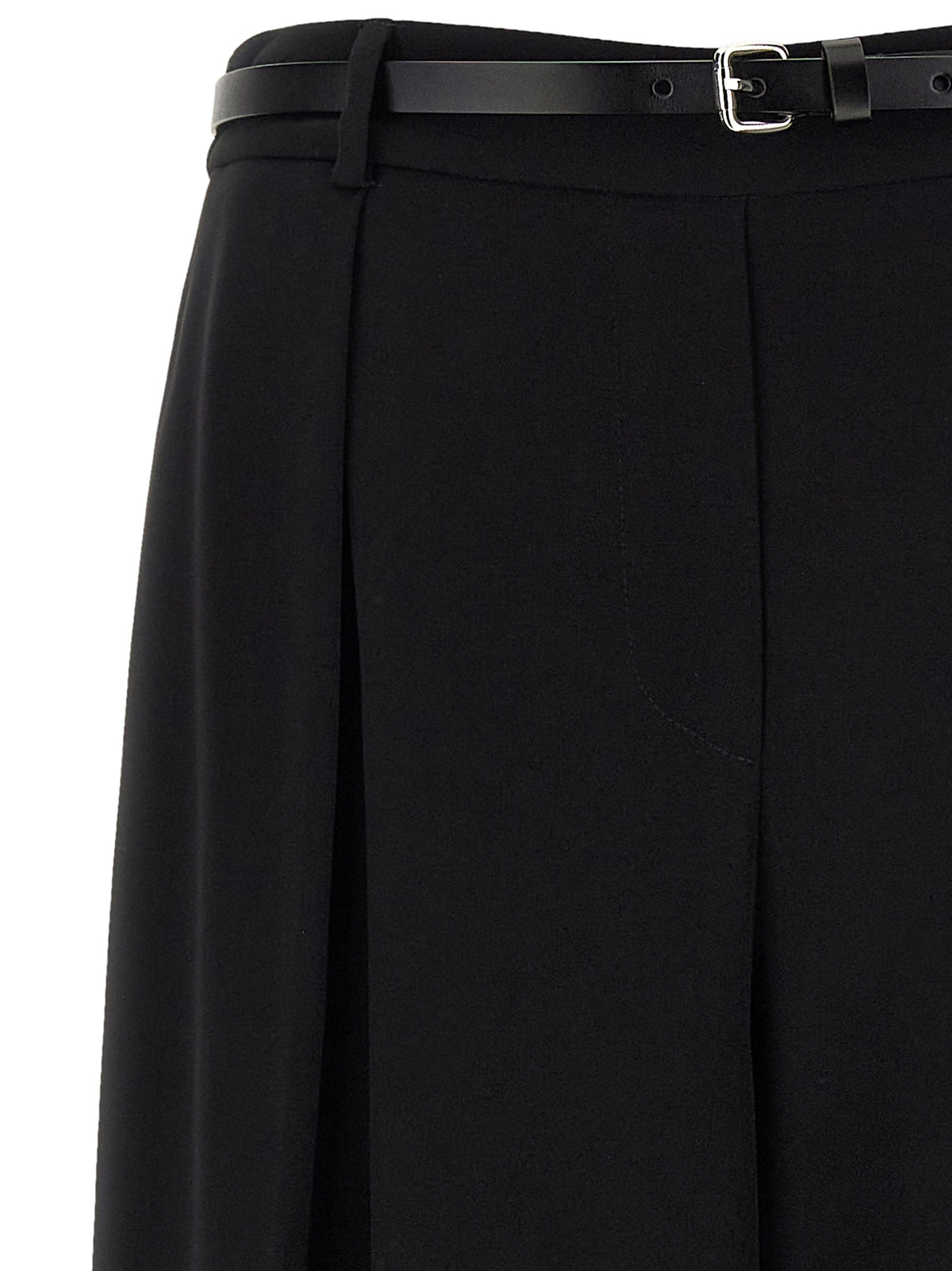 P.A.R.O.S.H. Black Polyester Casual Women's Pants