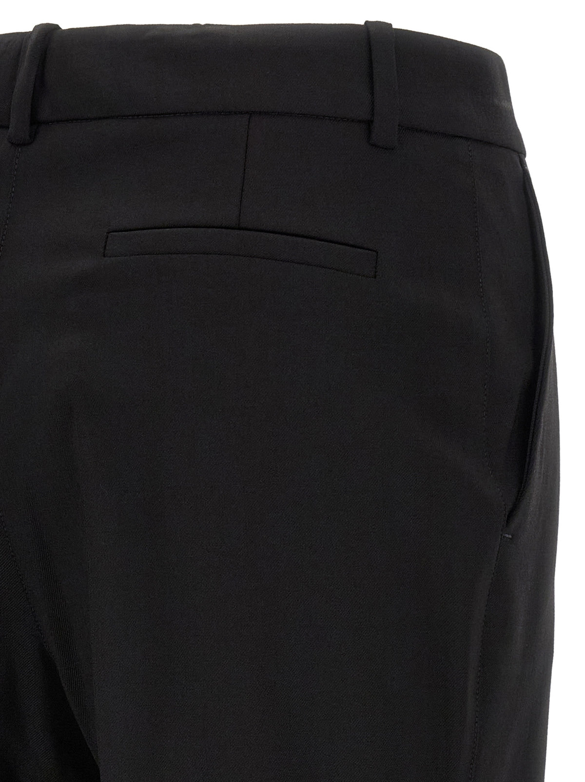 P.A.R.O.S.H. Black Virgin Wool Dress Women's Pants