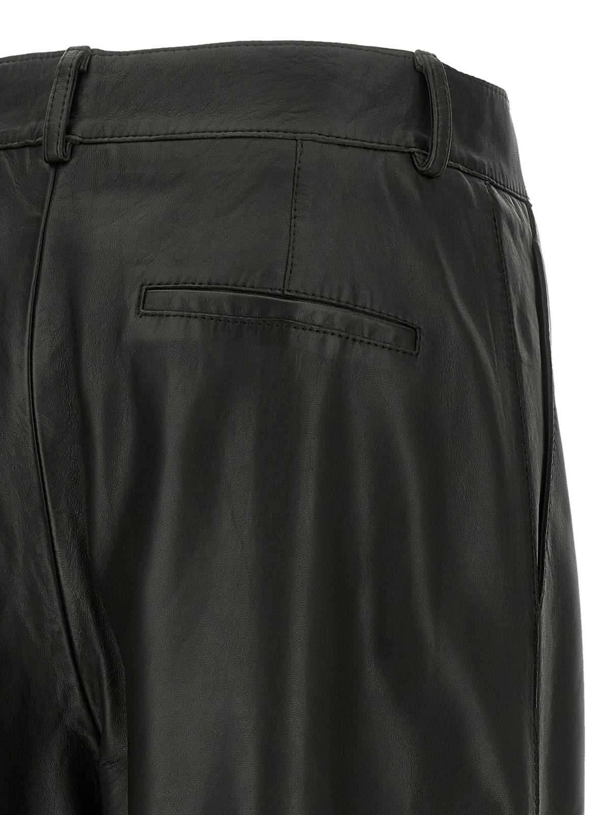 P.A.R.O.S.H. Black Leather Women's Pants