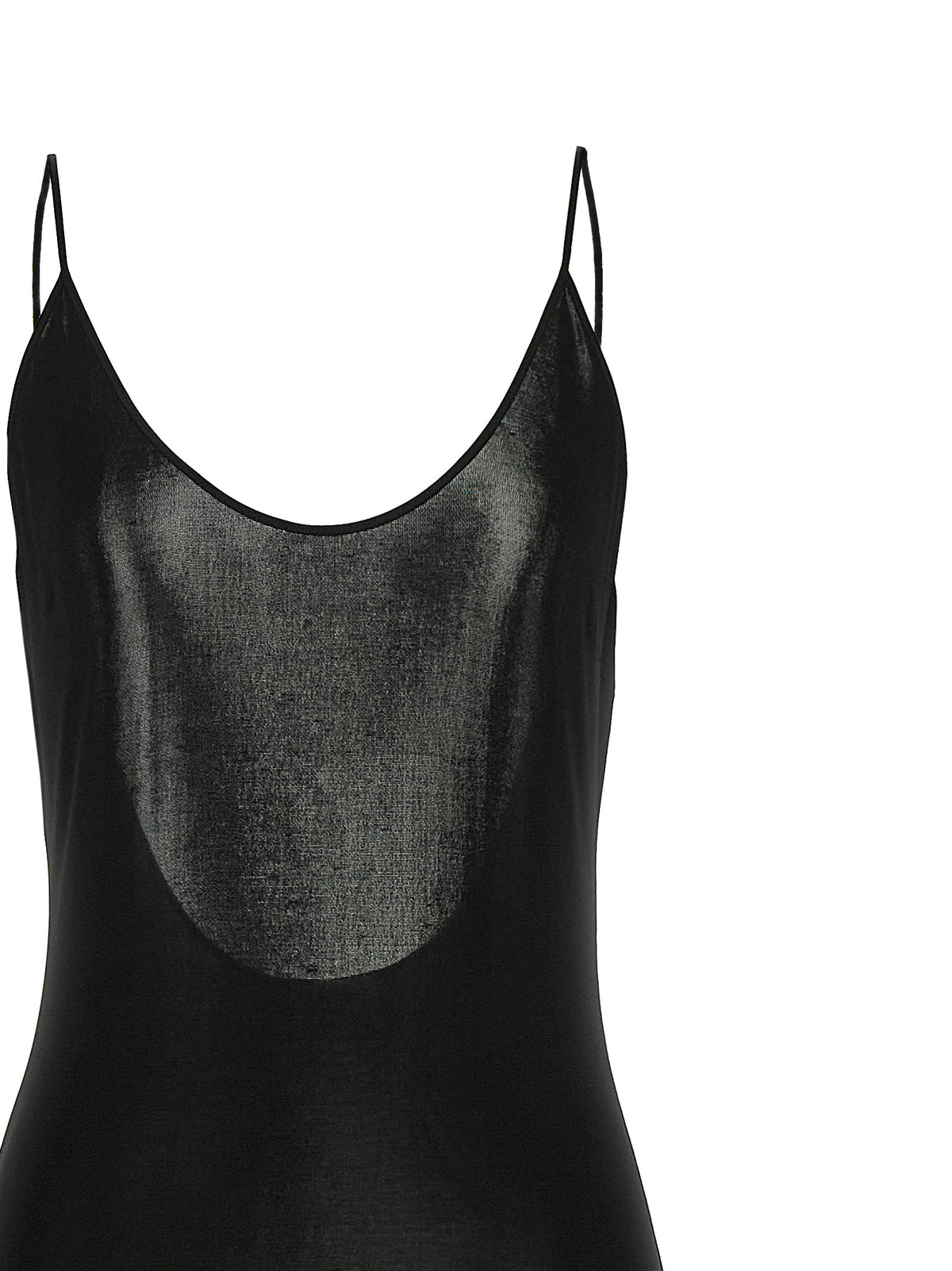 Saint Laurent Black Viscose Long Women's Dress