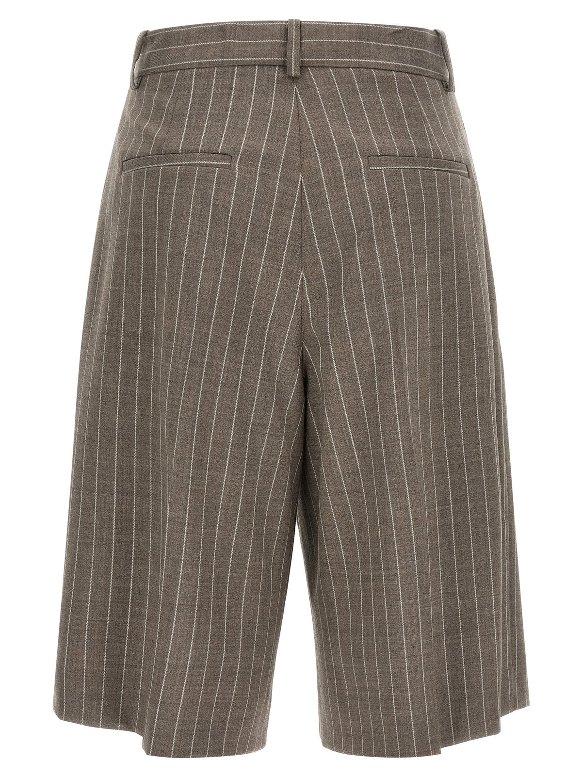 P.A.R.O.S.H. Brown Virgin Wool Bermuda Women's Shorts