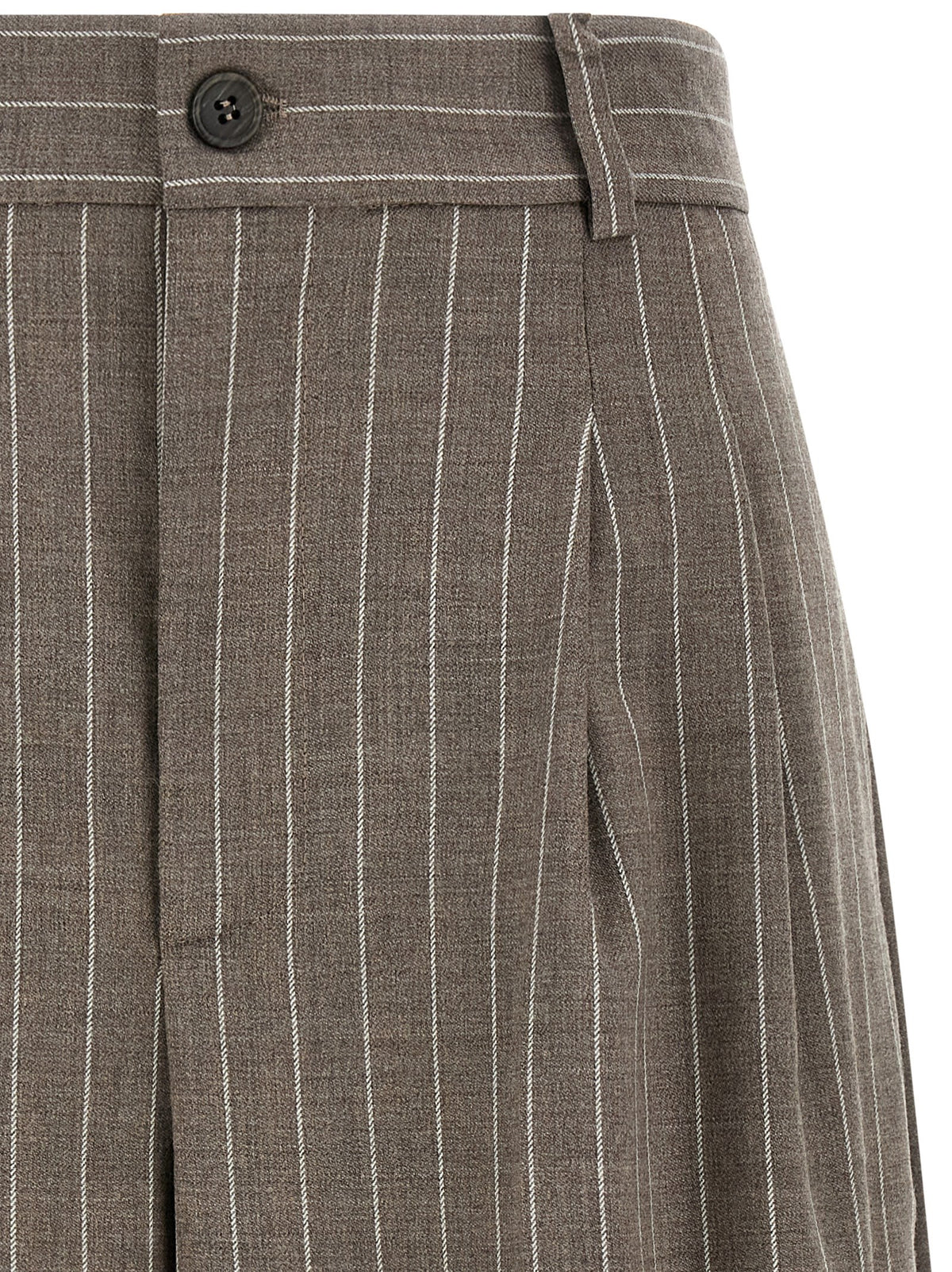 P.A.R.O.S.H. Brown Virgin Wool Bermuda Women's Shorts