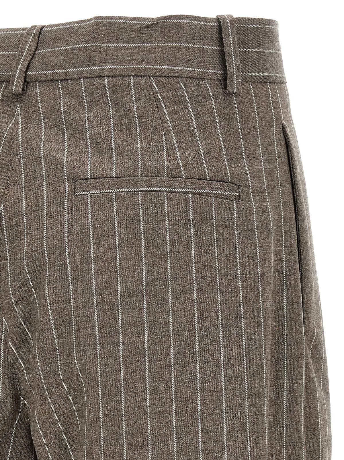 P.A.R.O.S.H. Brown Virgin Wool Bermuda Women's Shorts