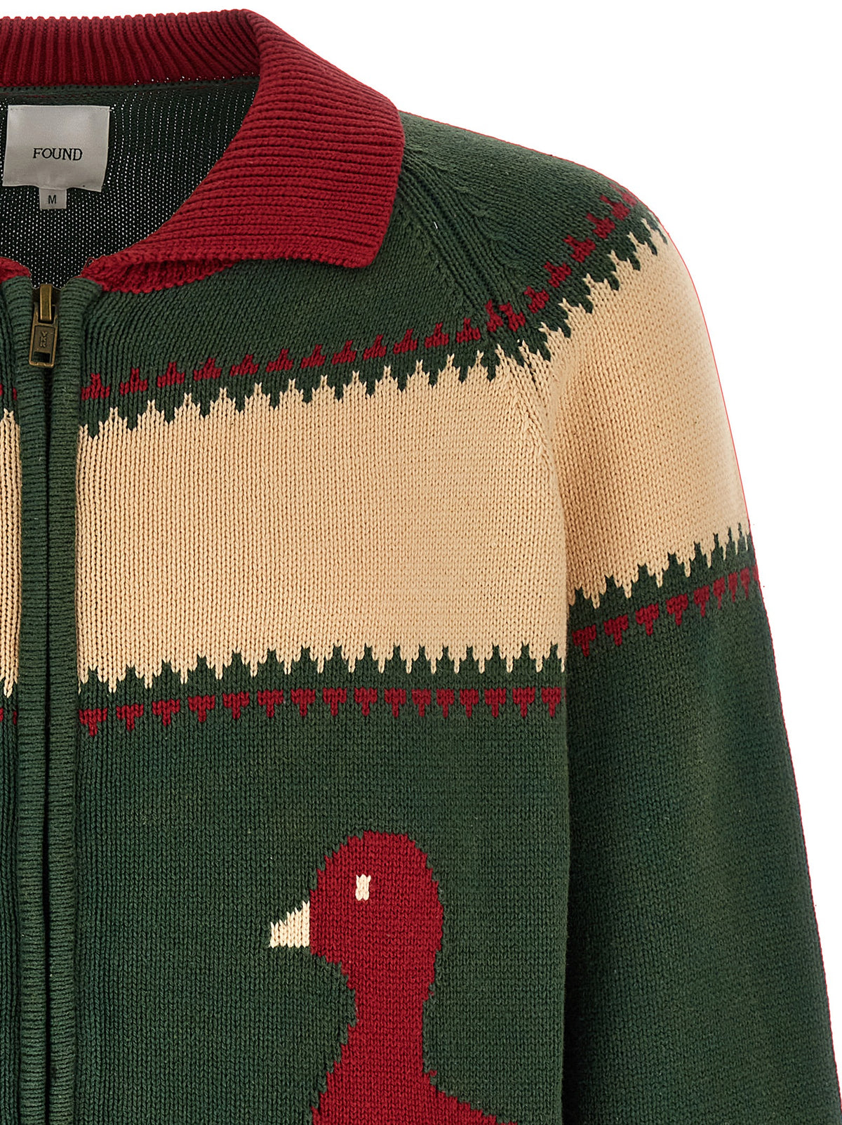 FOUND Bicolor Cotton Men's Cardigan