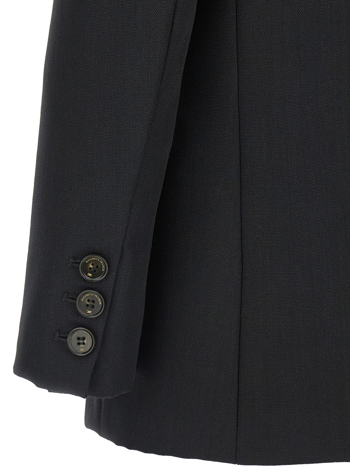 Elisabetta Franchi Black Virgin Wool Women's Blazer