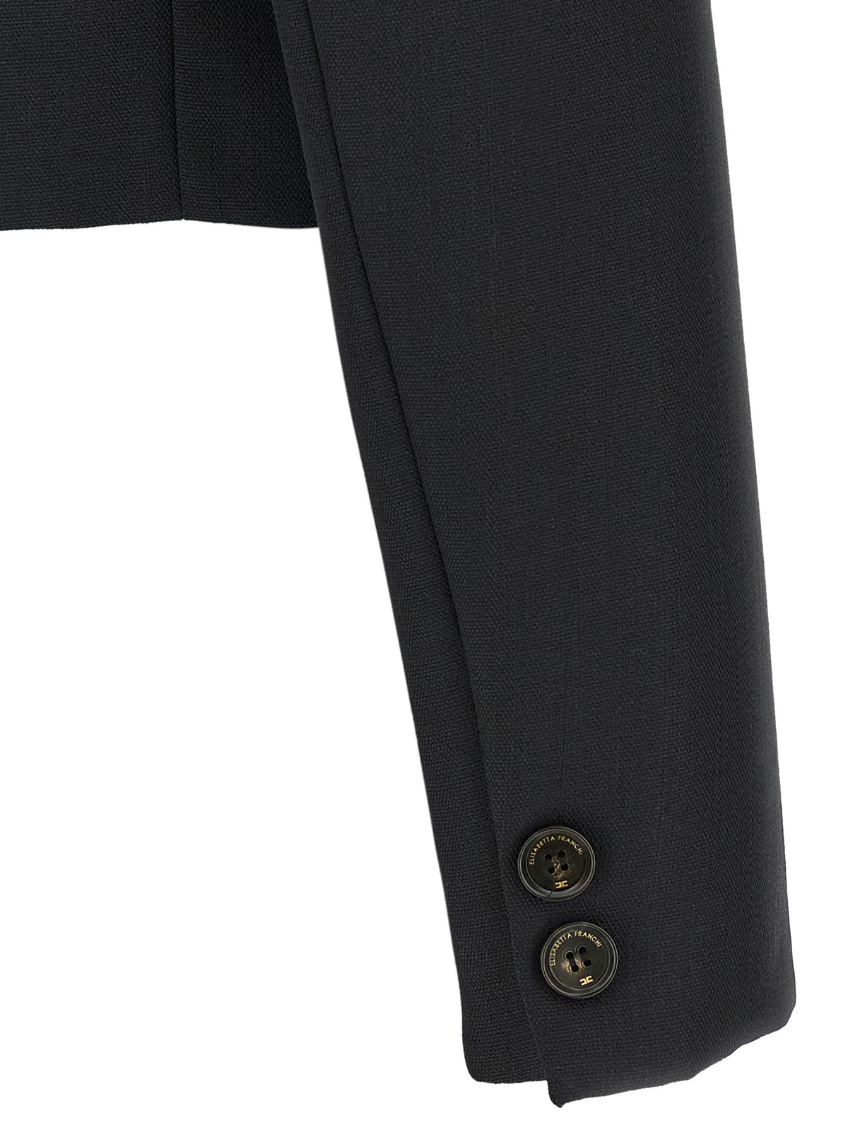 Elisabetta Franchi Black Virgin Wool Women's Blazer
