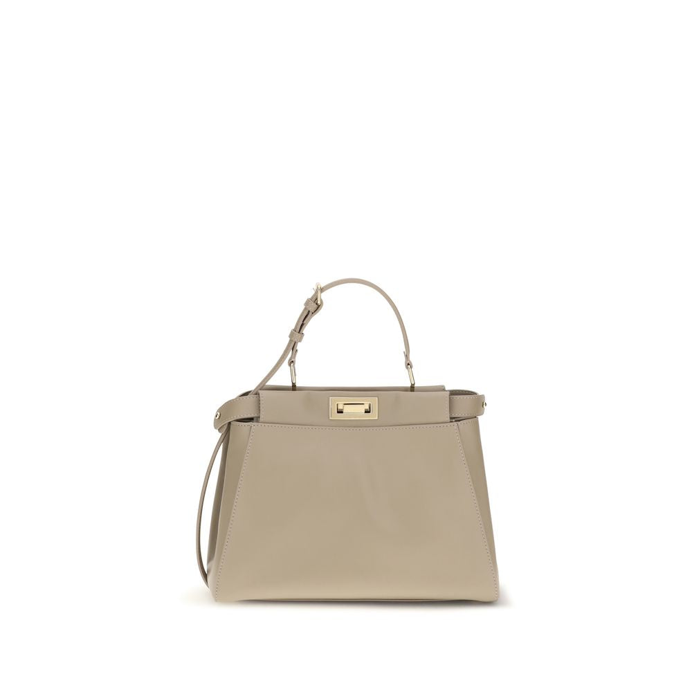 Fendi Beige Calf Leather Bos Taurus Shoulder Women's Bag