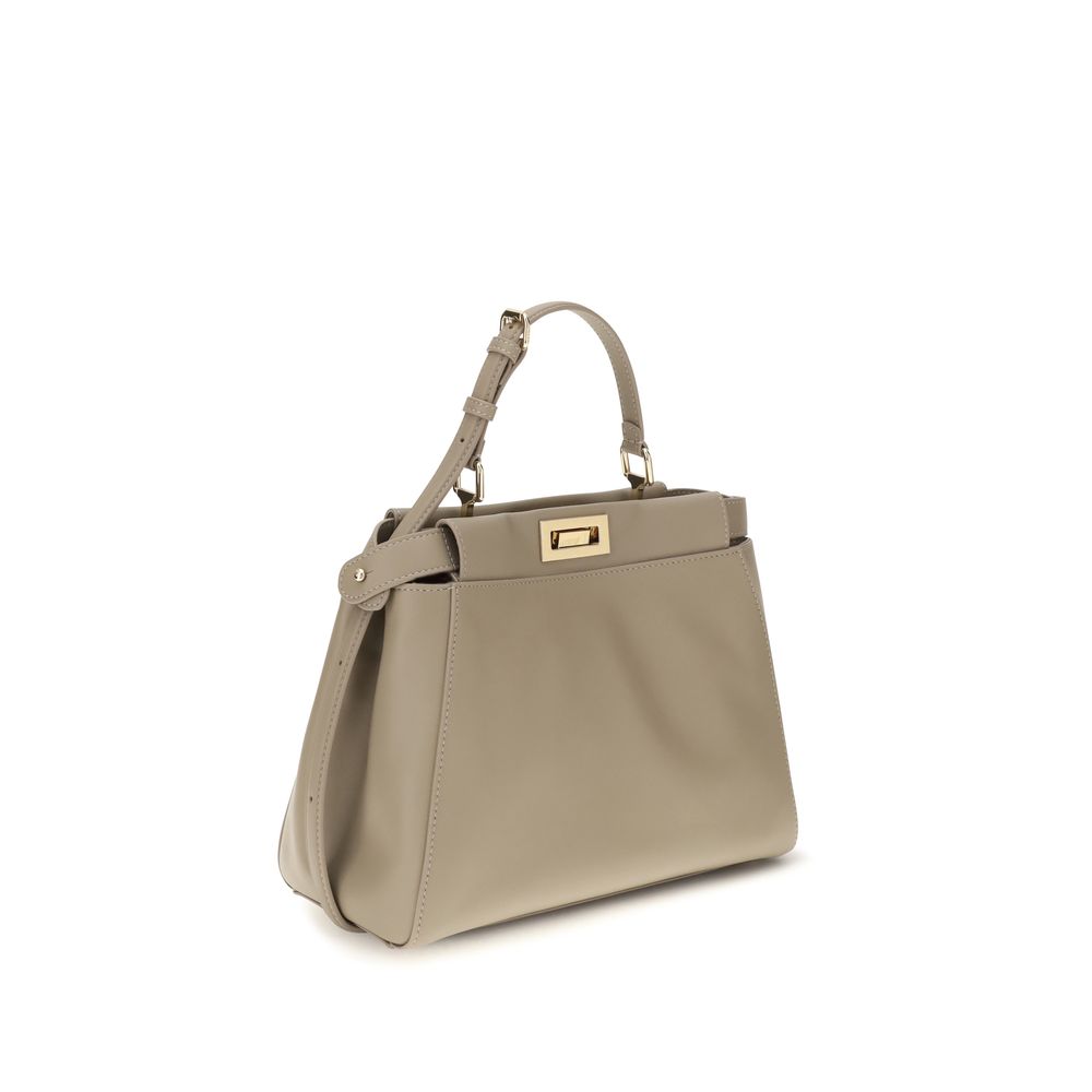 Fendi Beige Calf Leather Bos Taurus Shoulder Women's Bag
