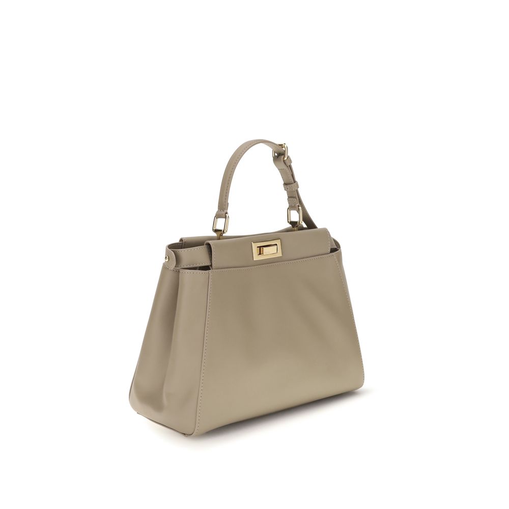 Fendi Beige Calf Leather Bos Taurus Shoulder Women's Bag