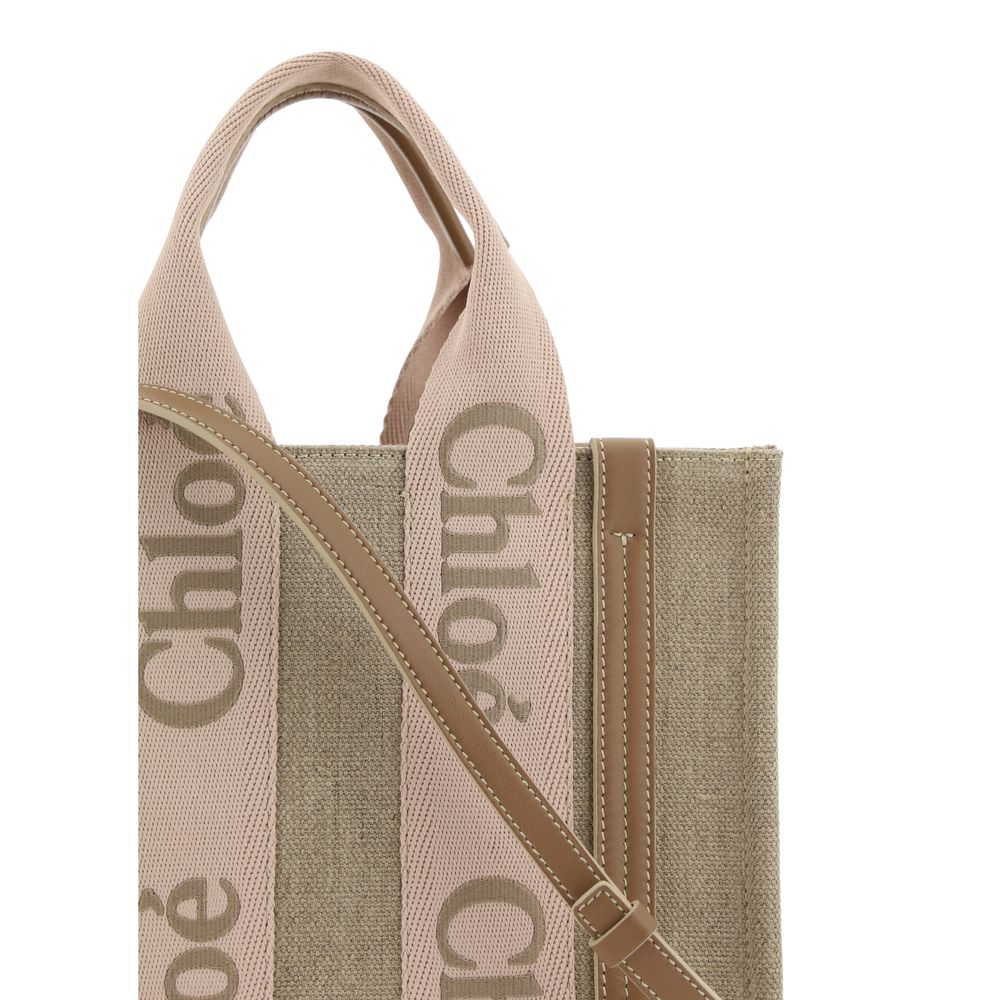 Chloé Beige Linen Women's Handbag
