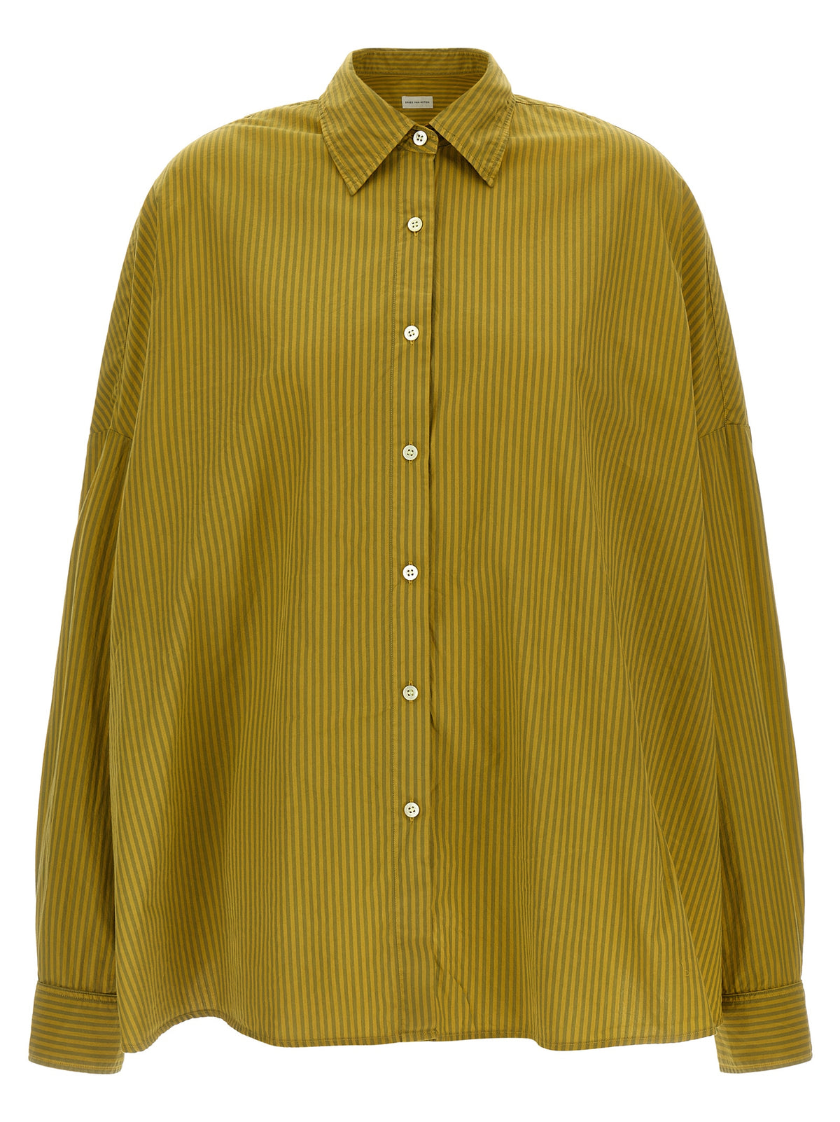 Dries Van Noten Bicolor Cotton Women's Blouse