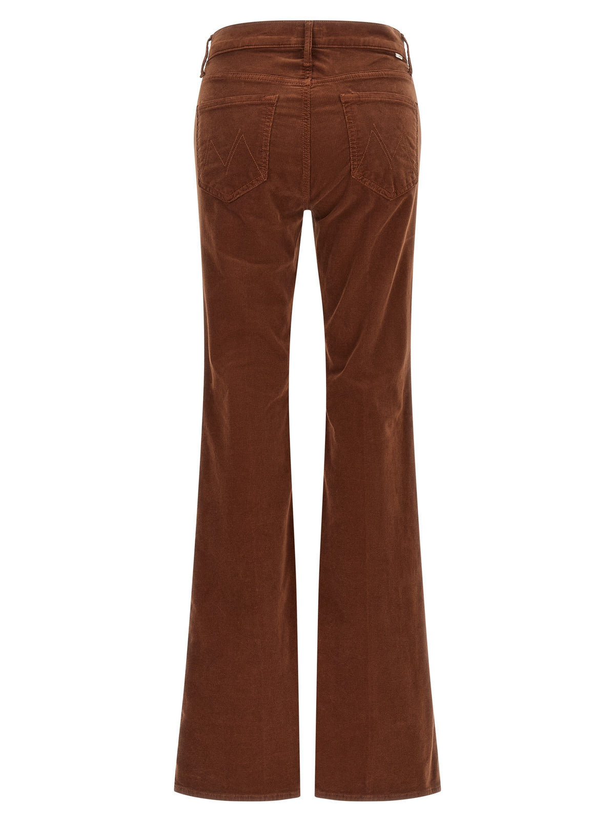 Mother Denim Brown Cotton Flared Women's Pants
