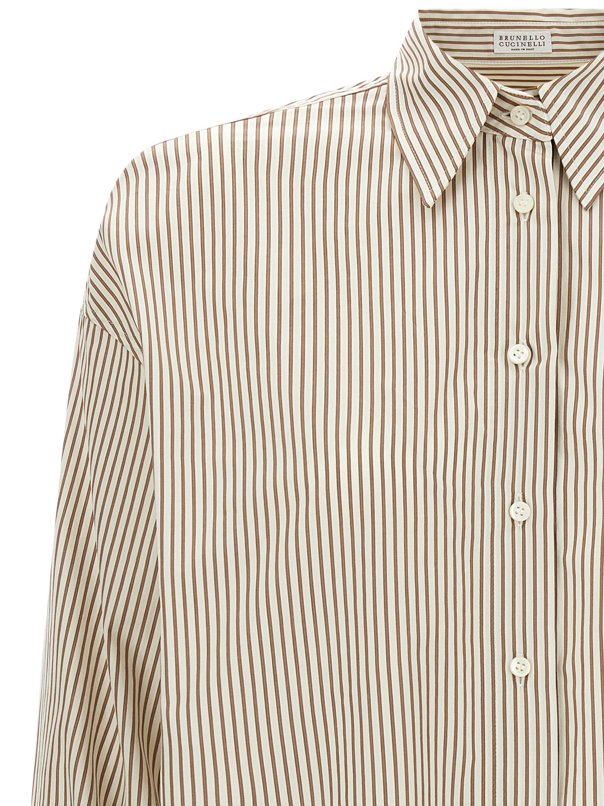 Brunello Cucinelli Beige Cotton Women's Blouse