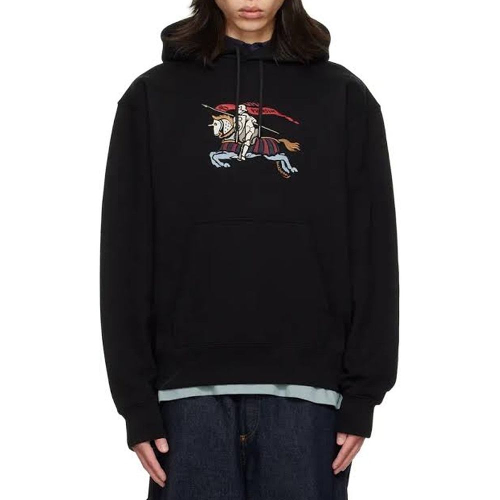 Burberry Black Cotton Men's Hoodie