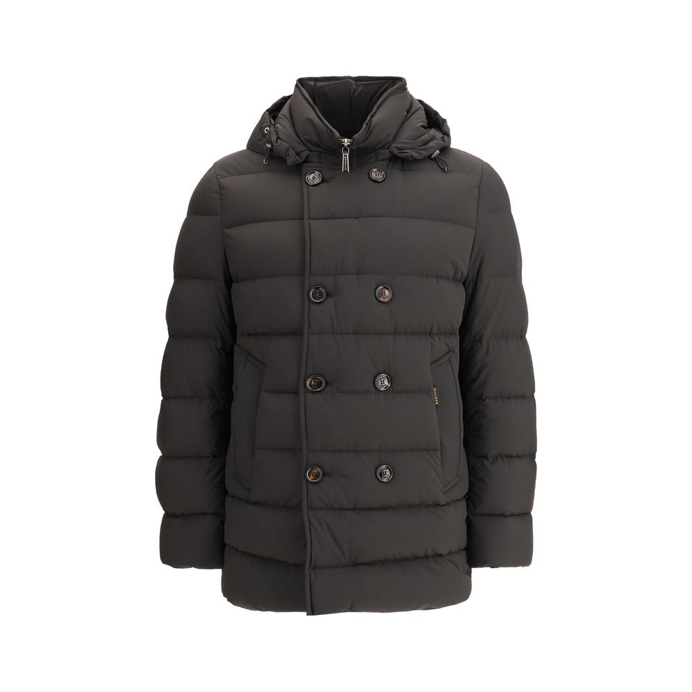 MooRER Black Polyamide Full-Length Men's Jacket