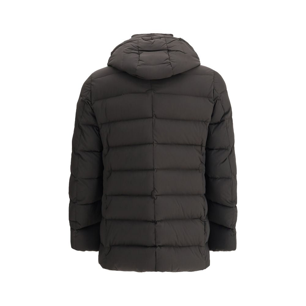 MooRER Black Polyamide Full-Length Men's Jacket